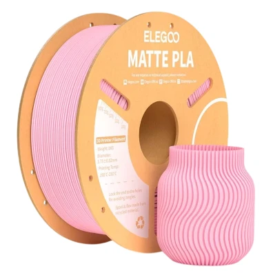 ELEGOO PLA MATTE Rosa Mate 1.75mm - Filamento para Impressoras 3D FDM Bobina 1kg