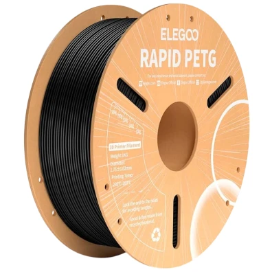 ELEGOO Rapid PETG Negro 1.75mm - Filamento para Impressoras 3D FDM de 1kg