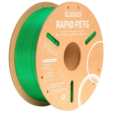 ELEGOO Filamento PETG 1.75mm Verde para Impressoras 3D FDM - Bobina de 1kg