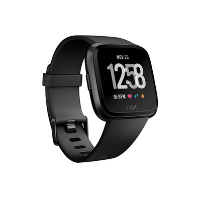Fitbit versa smartwatch alumínio preto/ preto