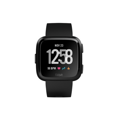 Fitbit versa smartwatch alumínio preto/ preto