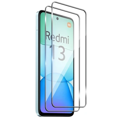 Pack x2 Protetor de Cristal Templado Xiaomi Redmi 13 Full Screen 3D
