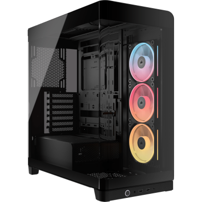 CAIXA CORSAIR SEMITORRE ATX FRAME 4500X LX-R RGB TG NEGRO