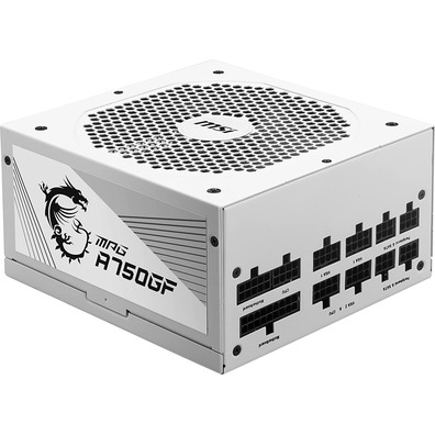 Fuente de Alimentación ATX 750W MSI MPG A750GF Branco