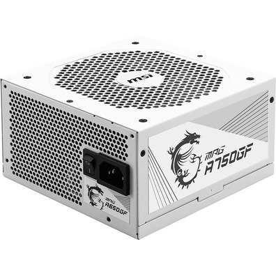 Fuente de Alimentación ATX 750W MSI MPG A750GF Branco