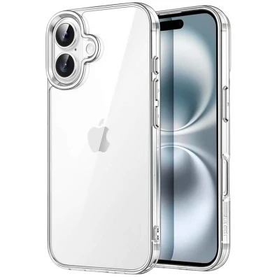 Base Antigolpes iPhone 16 Plus 6.7 Transparente Acrílico Anti-Amarillo