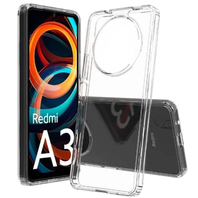 Funda Antigolpes Premium Xiaomi Redmi A3 / Pouco C61 Acrílico Transparente Anti-Amarillo