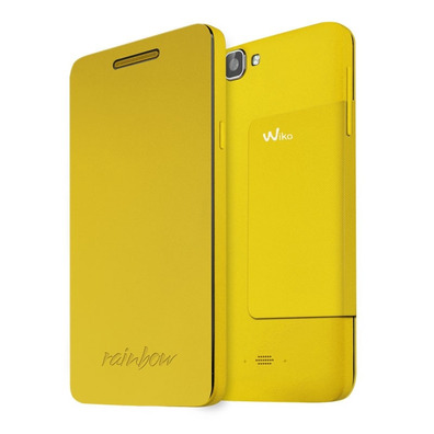 Funda para Wiko Rainbow com Tampa Amarelo