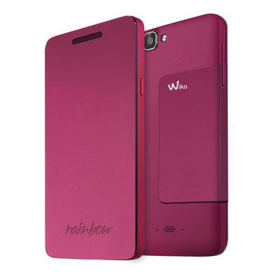 Funda para Wiko Rainbow com Tampa Vermelho