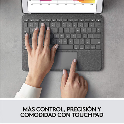 Funda con Hidrologitech Combo Touch iPad (7ª y 8ª Gen) 10,2 " Gris