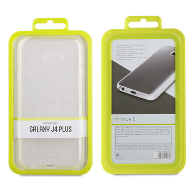 Capa De Vidro Soft Samsung Galaxy J4 Plus Transparente