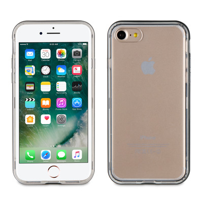 Crystal macio Bump preto iPhone 7 Muvit caso