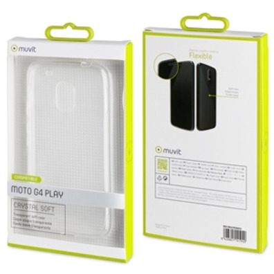 Caso cristal suave transparente Motorola Moto G4 Jogar Muvit