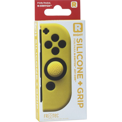 Capa de Silicone Joy Com Direito  Grip Amarelo