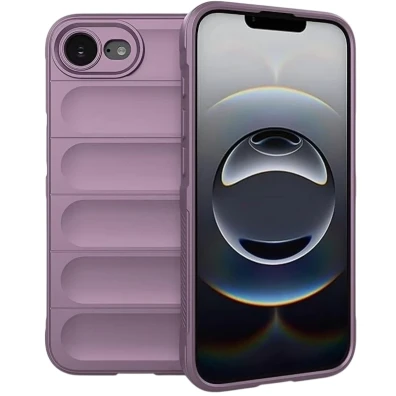 Capa de silicone Lavanda Wave para iPhone 17e/16e - Marca CROCOCASE