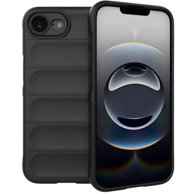 Base de silicone Wave para iPhone 17e/16e - Preto - Marca CROCOCASE