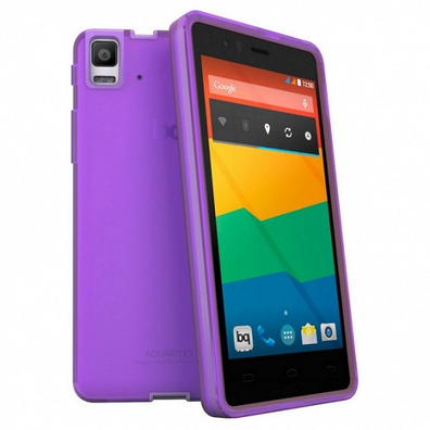 Carcaça bq Aquaris E5 Gummie Cover Amarelo