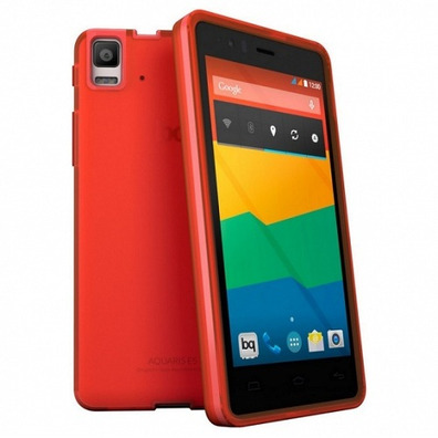 Carcaça bq Aquaris E5 Gummie Cover Amarelo
