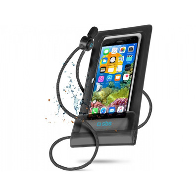 Funda impermeable para smartphones até 5.5'' Negro SBS