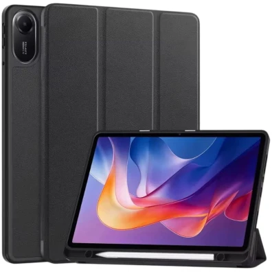 Capa Inteligente Xiaomi Redmi Pad 2 com Suporte Preto - CROCOCASE