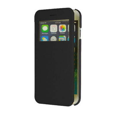 Funda para iPhone 6 com tampa e janela 4,7" Preto