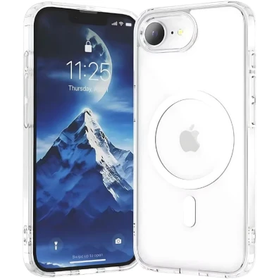 Base Magsafe Transparente para iPhone 17e/16e 6.1" - Proteção Confiable