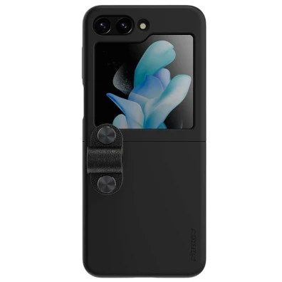 Nillkin Funda Samsung Galaxy Z Flip5 5G, Base de silicone Flex Flip em Preto