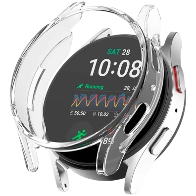 Funda e Cristal Templado Samsung Galaxy Watch7 40mm - Transparente