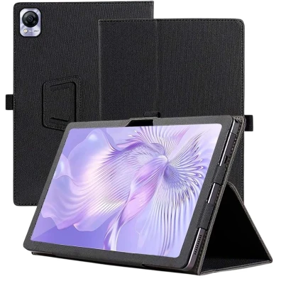 Capa Inteligente Blackview MEGA 1 com Suporte Negro de CROCOCASE