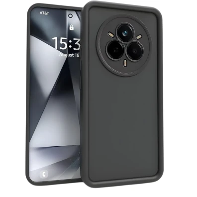 Base Realme 14 Pro+ Square Liquid Premium Negro - CROCOCASE
