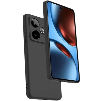 Base Realme GT 7 Square Liquid Premium Negro - Marca CROCOCASE