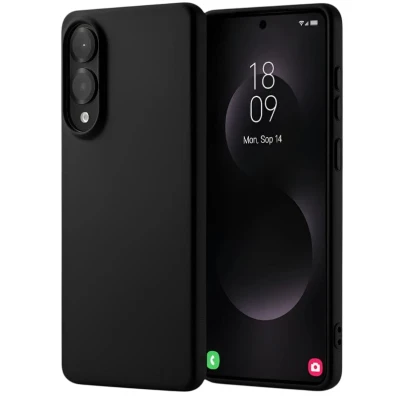 Base Samsung Galaxy S25 Edge Square Liquid Premium em Preto