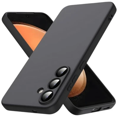 Base Samsung Galaxy S25 FE Square Liquid Premium Preto - Marca CROCOCASE