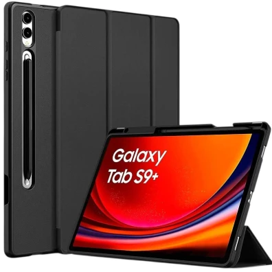 Tapa tablet Samsung Galaxy S9+/S10+ Negra - Compatível com elegância