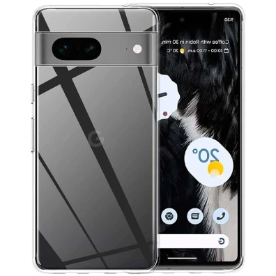 Base Transparente de Silicone para Google Pixel 7 5G - Marca CROCOCASE