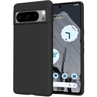 Capa de silicone preto para Google Pixel 8 Pro