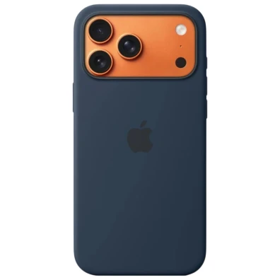 Base de silicone com MagSafe para iPhone 17 Pro Max na Medianoche