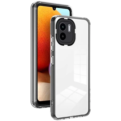Capa de silicone para Xiaomi Redmi A1/A2 com Bumper Negro - CROCOCASE