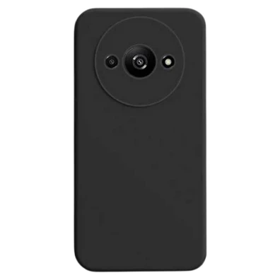 Tampa protetora Xiaomi Redmi A3 / Pouco C61 Square Liquid Premium Negro - CROCOCASE