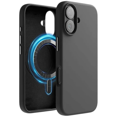 Suave Magsafe iPhone 16 Plus Negro - CROCOCASE