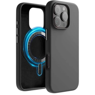 Suave Magsafe iPhone 16 Pro Max Negro Compatível - CROCOCASE