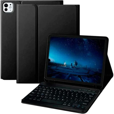 Base com Teclado para Apple iPad Pro 11 2024 - Marca CROCOCASE