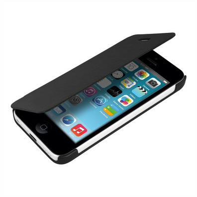 Funda tipo Libro-iPhone 5C Preto