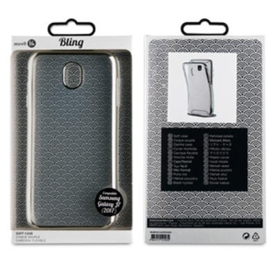 Caso tpu frame bling preto para Samsung galáxia j7 2017 vida muvit