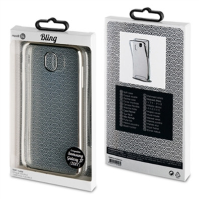 Caso tpu frame bling preto para Samsung galáxia j7 2017 vida muvit