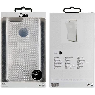 Capa Traseira Transparente com relevo iPhone 7/6/6S