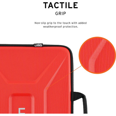 Funda Urban Armor Gear Portátil / Tablet hasta 13 '' Rojo