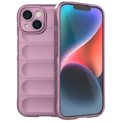 Capa de silicone Wave iPhone 15 Lavanda