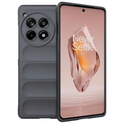 Base de silicone Wave Oneplus 12R Cinzento Escuro - Marca CROCOCASE