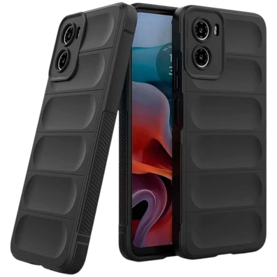 Capa de silicone Xiaomi Pouco X7 Pro 5G Wave Negro - Marca Crococas e